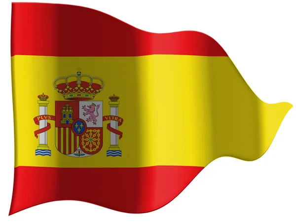 De Spaanse vlag — Stockfoto