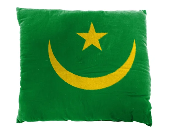 Mauritische Flagge auf Kopfkissen gemalt — Stockfoto