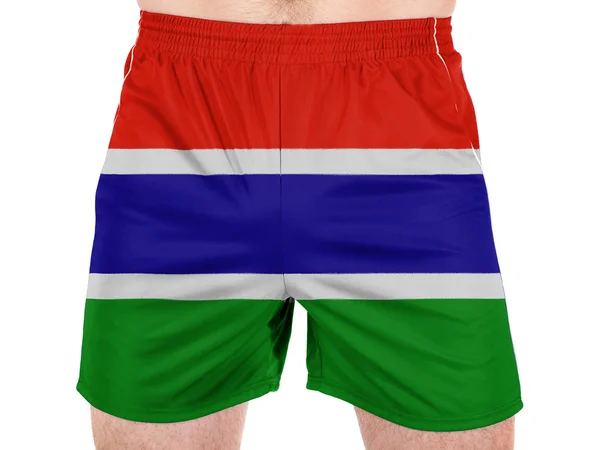 Die Gambia-Flagge — Stockfoto