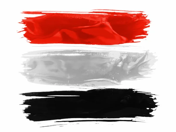 Le drapeau yéménite — Photo