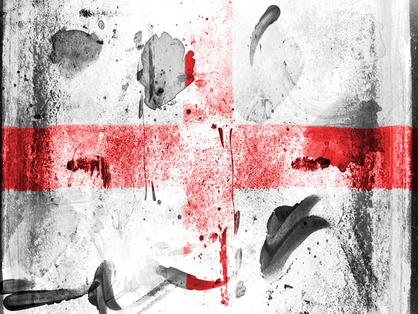 Anglii. Flaga Polski malowany na ścianie grunge — Zdjęcie stockowe