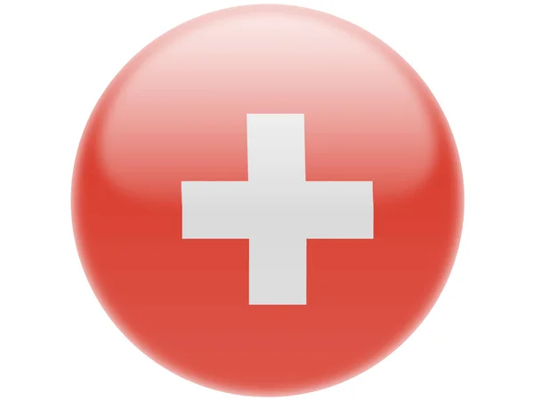 De vlag van de Zwitserse — Stockfoto