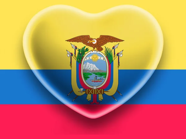 Vlag van Ecuador — Stockfoto