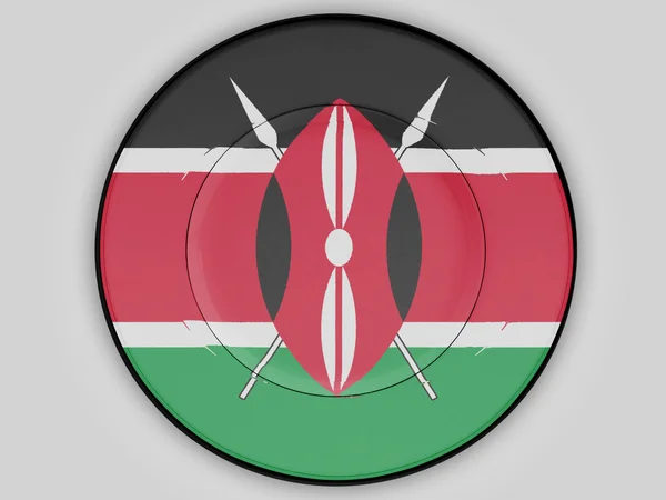 Kenia-Flagge — Stockfoto