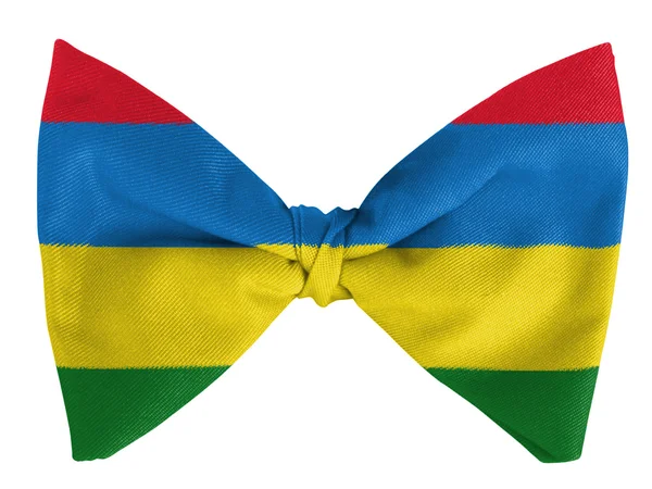 Mauritania flag on a bow tie — Stock Photo, Image