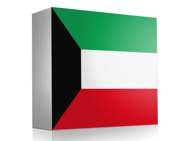 Die kuwaitische Flagge — Stockfoto