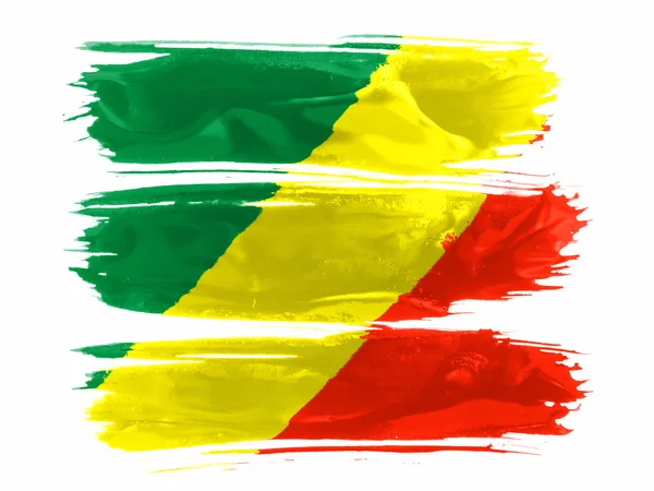 A Kongói zászló — Stock Fotó