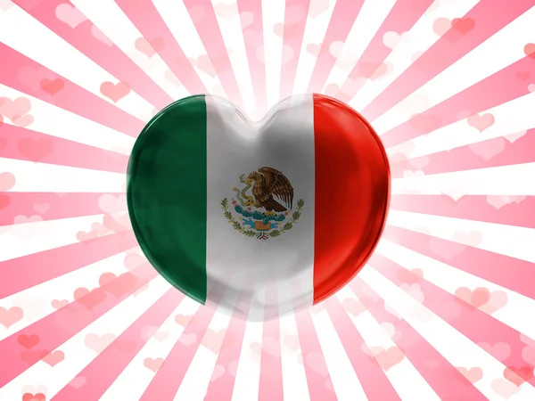 Drapelul mexican — Fotografie, imagine de stoc