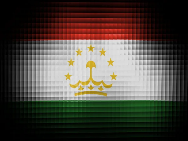 Die tadschikische Flagge — Stockfoto