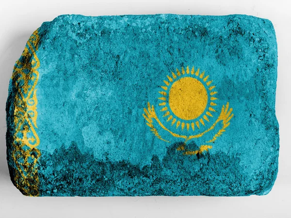 The Kazakh flag — Stock Photo, Image