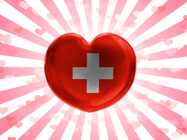 The Swiss flag — Stock Photo, Image