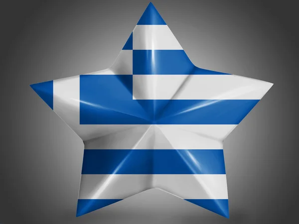 The Greek flag — Stock Photo, Image