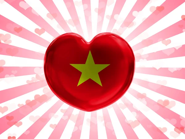 The Vietnamese flag — Stock Photo, Image