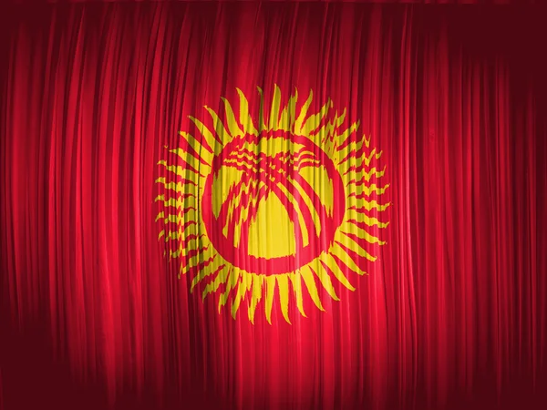 Kyrgyzstan flag — Stock Photo, Image