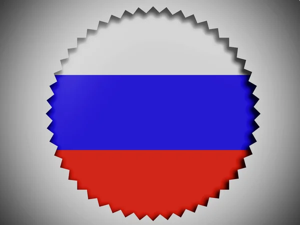 La bandera rusa — Foto de Stock