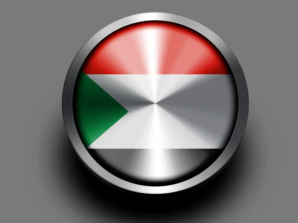 Суданский флаг — стоковое фото