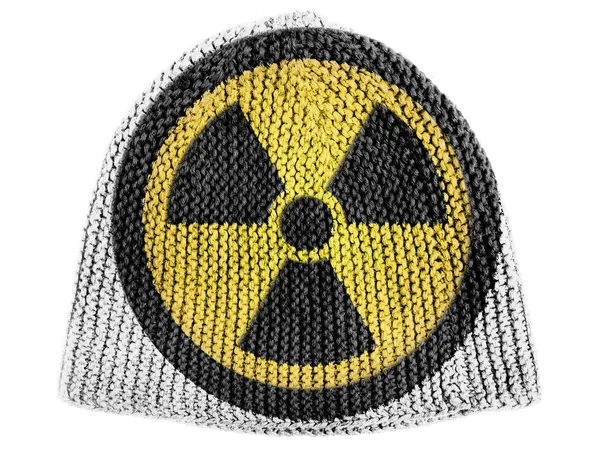 Simbolo di radiazione nucleare dipinto su — Foto Stock