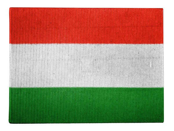 Węgierskiej flagi — Zdjęcie stockowe