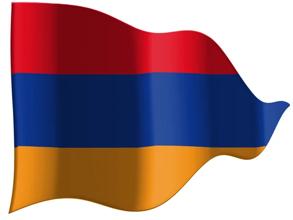 Az örmény zászló — Stock Fotó