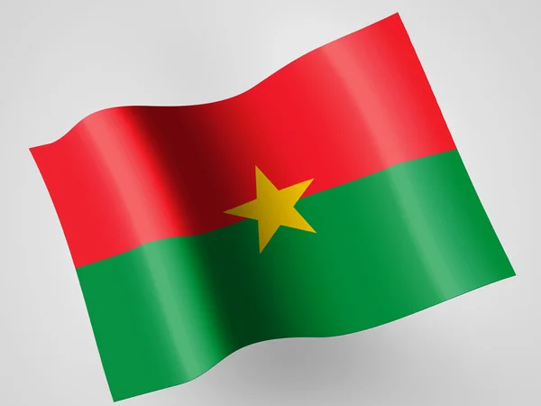 Σημαία της Μπουρκίνα Φάσο — Φωτογραφία Αρχείου