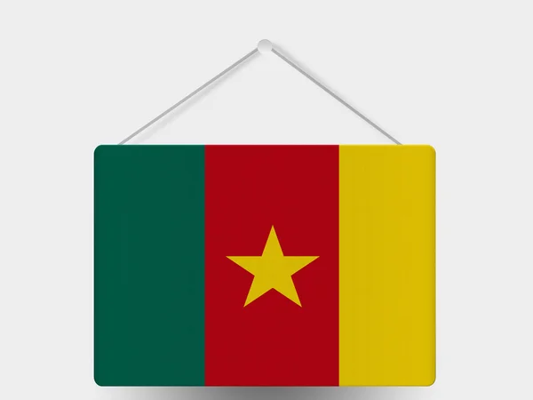 The Cameroonian flag — Stock Photo, Image