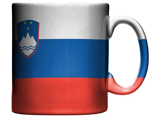 Sloveniens flagga — Stockfoto