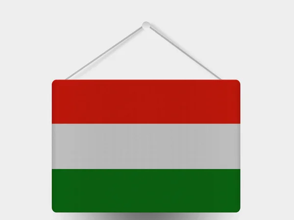 The Hungarian flag — Stock Photo, Image