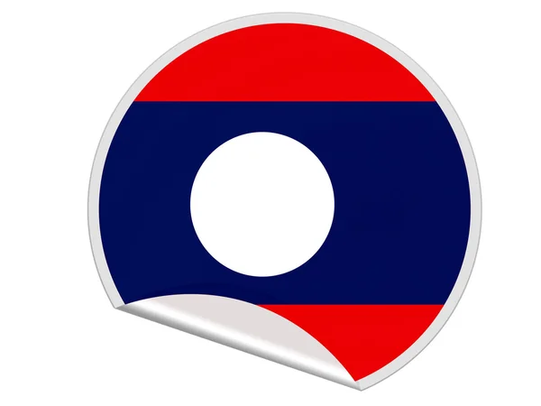 Bandeira do Laos — Fotografia de Stock