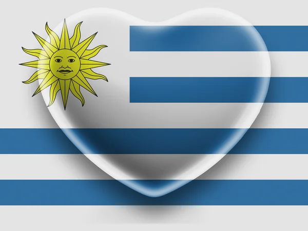 Uruguay flagga — Stockfoto