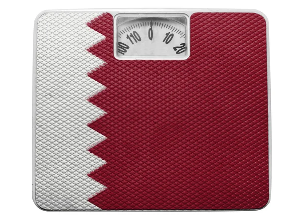Die katarische Flagge — Stockfoto