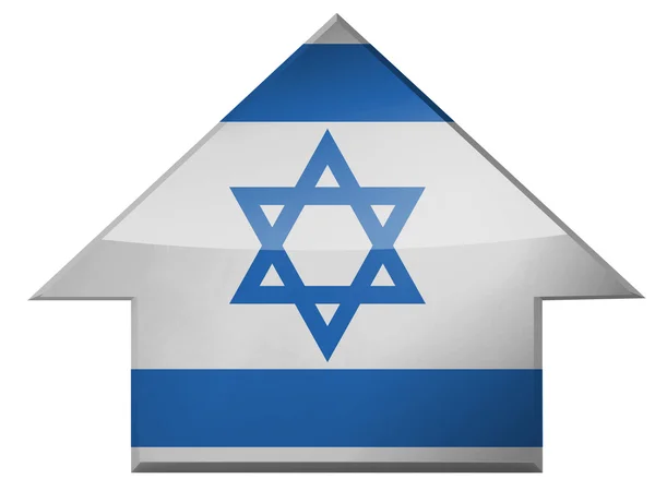 Die israelische Flagge — Stockfoto