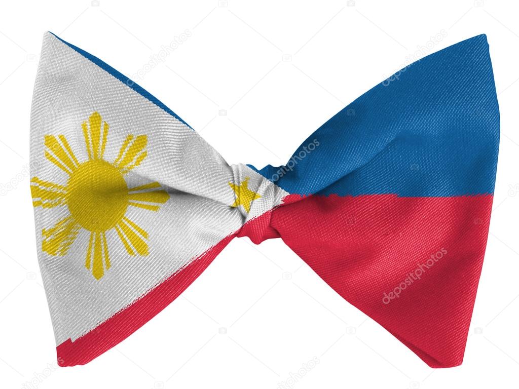 Philippine flag on a bow tie — Stock Photo © Olesha 23455344