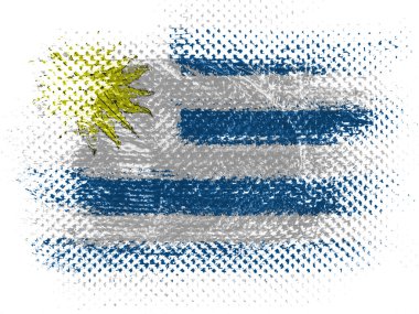 Uruguay bayrağı noktalı yüzeyi