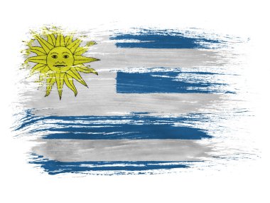 Uruguay flag clipart