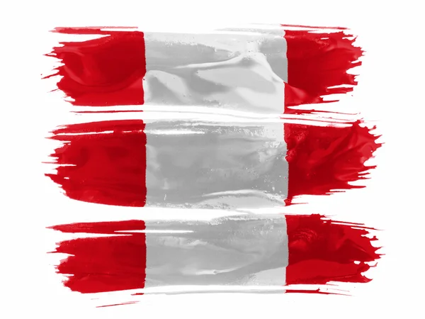 Die peru-flagge — Stockfoto