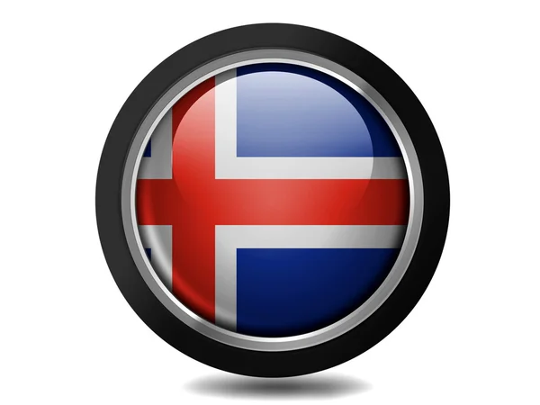İzlanda bayrağı — Stok fotoğraf