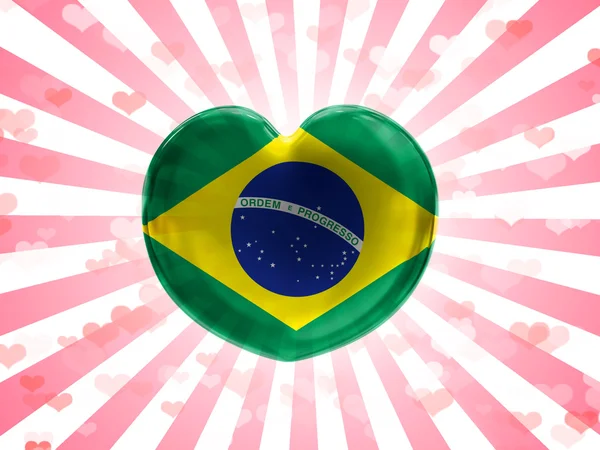 The Brazilian flag — Stock Photo, Image