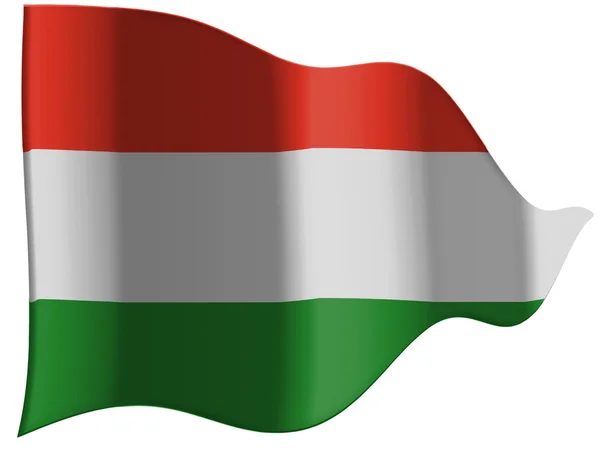 The Hungarian flag — Stock Photo, Image