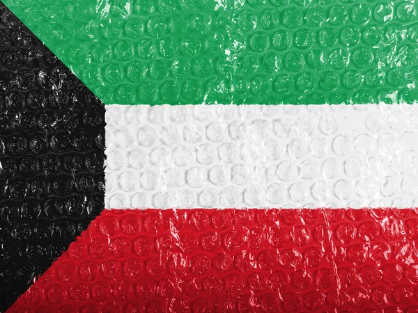 The Kuwaiti flag — Stock Photo, Image