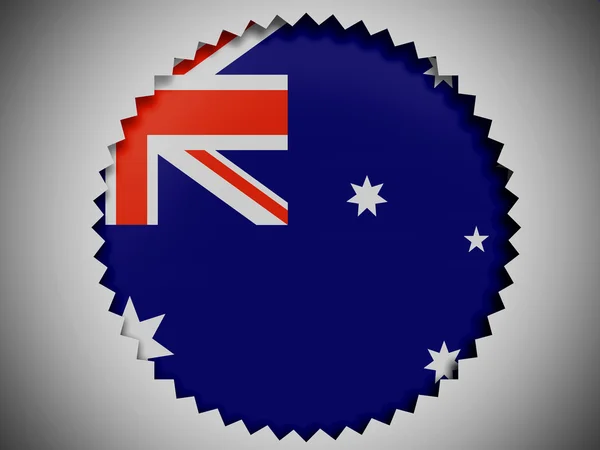 Die australische Flagge — Stockfoto