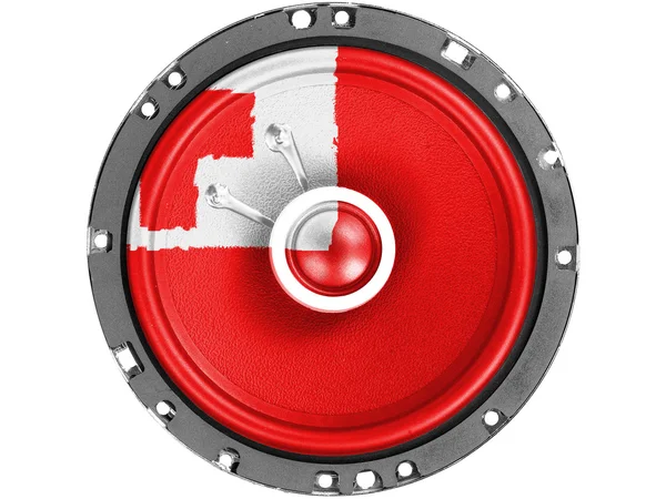 Tonga flag painted on sound speaker — Stock Photo, Image