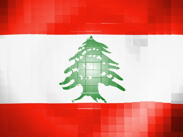 Bandeira do lebanês — Fotografia de Stock