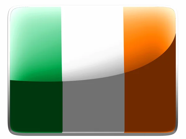 Den irländska flaggan — Stockfoto