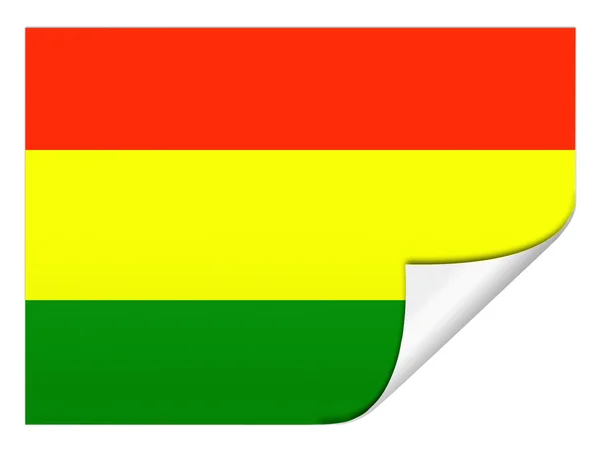 Die bolivianische Flagge — Stockfoto