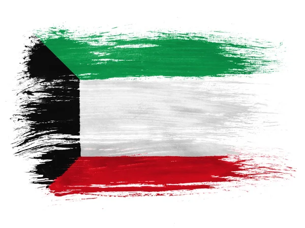 Kuvajtský vlajka — Stock fotografie