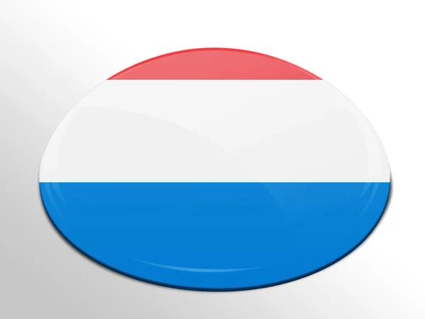 The Luxembourg flag — Stockfoto
