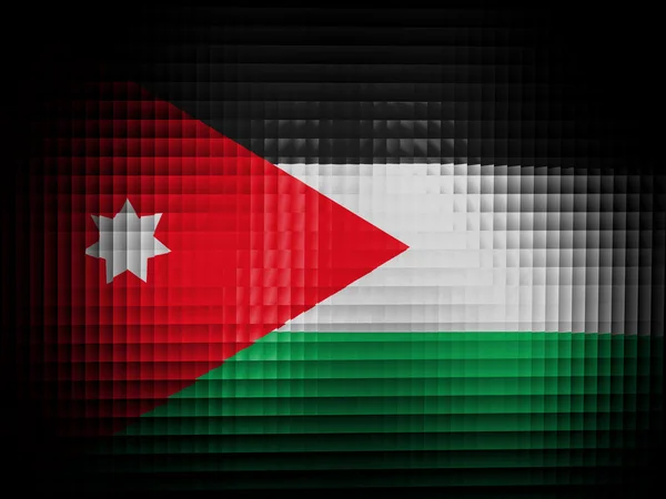 Ürdün bayrağı — Stok fotoğraf