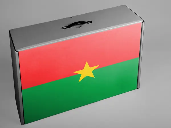 Burkina faso bayrağı — Stok fotoğraf