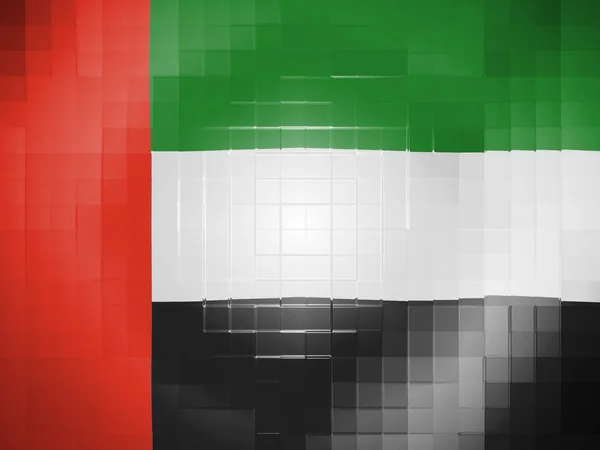 Die Uae-Flagge — Stockfoto