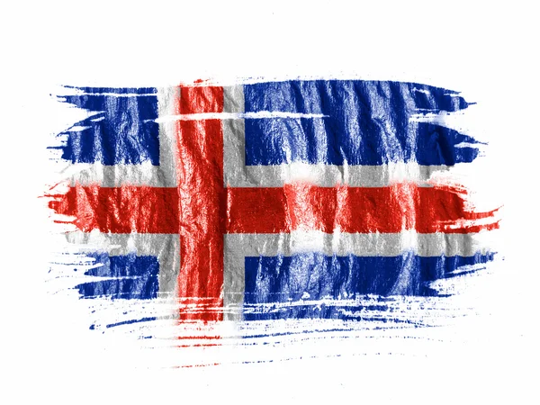 Le drapeau islandais — Photo